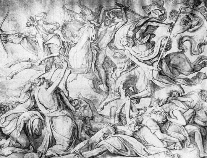 CORNELIUS, Peter The Riders of the Apocalypse oil painting image